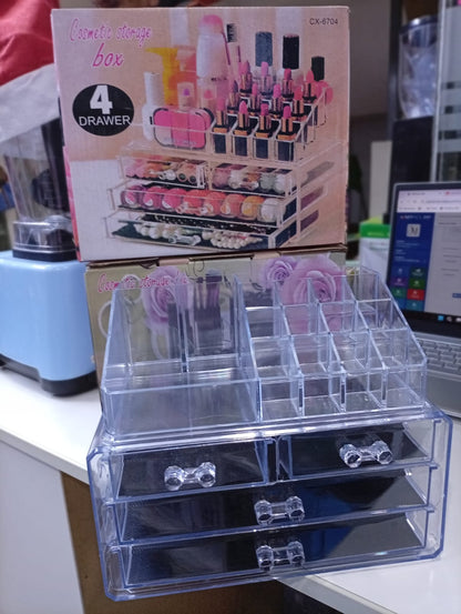 JOYEROS COSMETIQUEROS  ACRILICOS DE 4 CAJONES