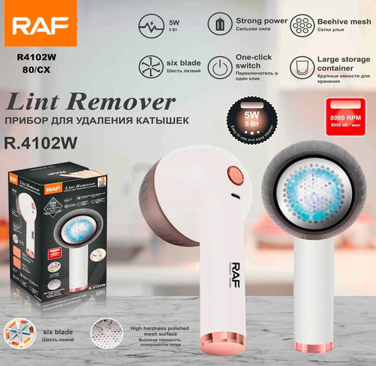 🌀✨ REMOVEDOR QUITA PELUSAS ELÉCTRICO PORTÁTIL RAF R.4102W