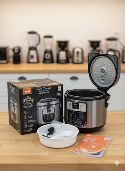 🍚✨ OLLA ARROCERA MULTIFUNCIONAL ELÉCTRICA DIGITAL RAF. R.0111– 5L (ESTILO OLLA A PRESIÓN)