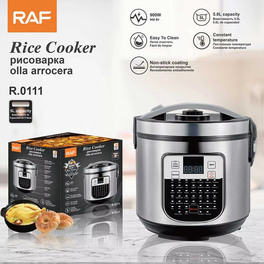 🍚✨ OLLA ARROCERA MULTIFUNCIONAL ELÉCTRICA DIGITAL RAF. R.0111– 5L (ESTILO OLLA A PRESIÓN)