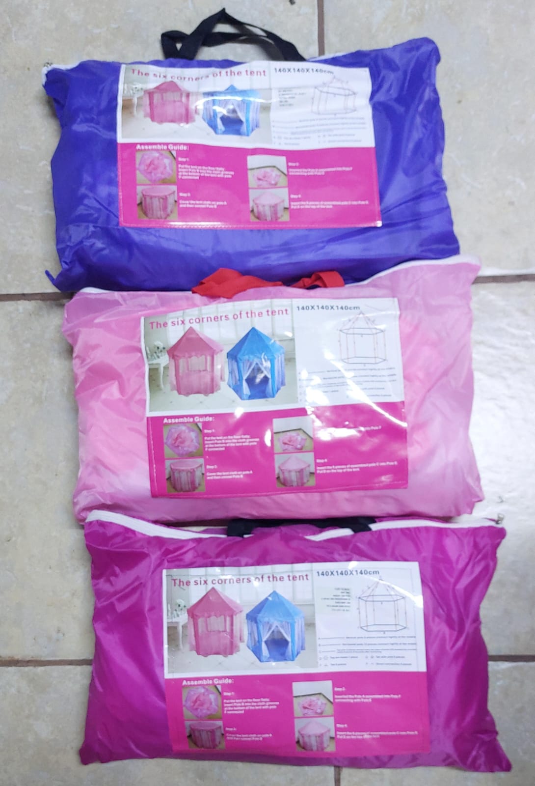 CASTILLOS ARMABLES 3 COLORES MODELO PRINCESA TUL PARA NIÑAS!