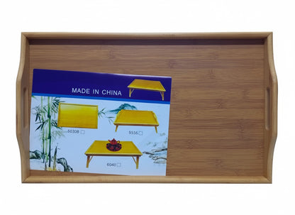 🎀 MESA PLEGABLE DE MADERA DE BAMBÚ PARA DESAYUNO EN LA CAMA