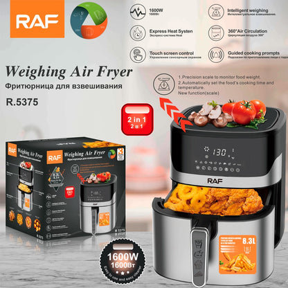 FREIDORA DE AIRE INTELIGENTE RAF R.5375 – COCINA RÁPIDA Y PRECISA
